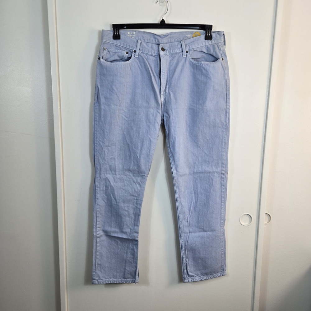 Nautica‎ Jeans Co Mens Light Blue Straight Fit Surplus Grade Premium Jeans 38x30